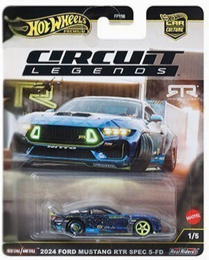 Hot Wheels 1:64 Car Culture 2025 K Case – HW Circuit Legends assortment. "5 cars".