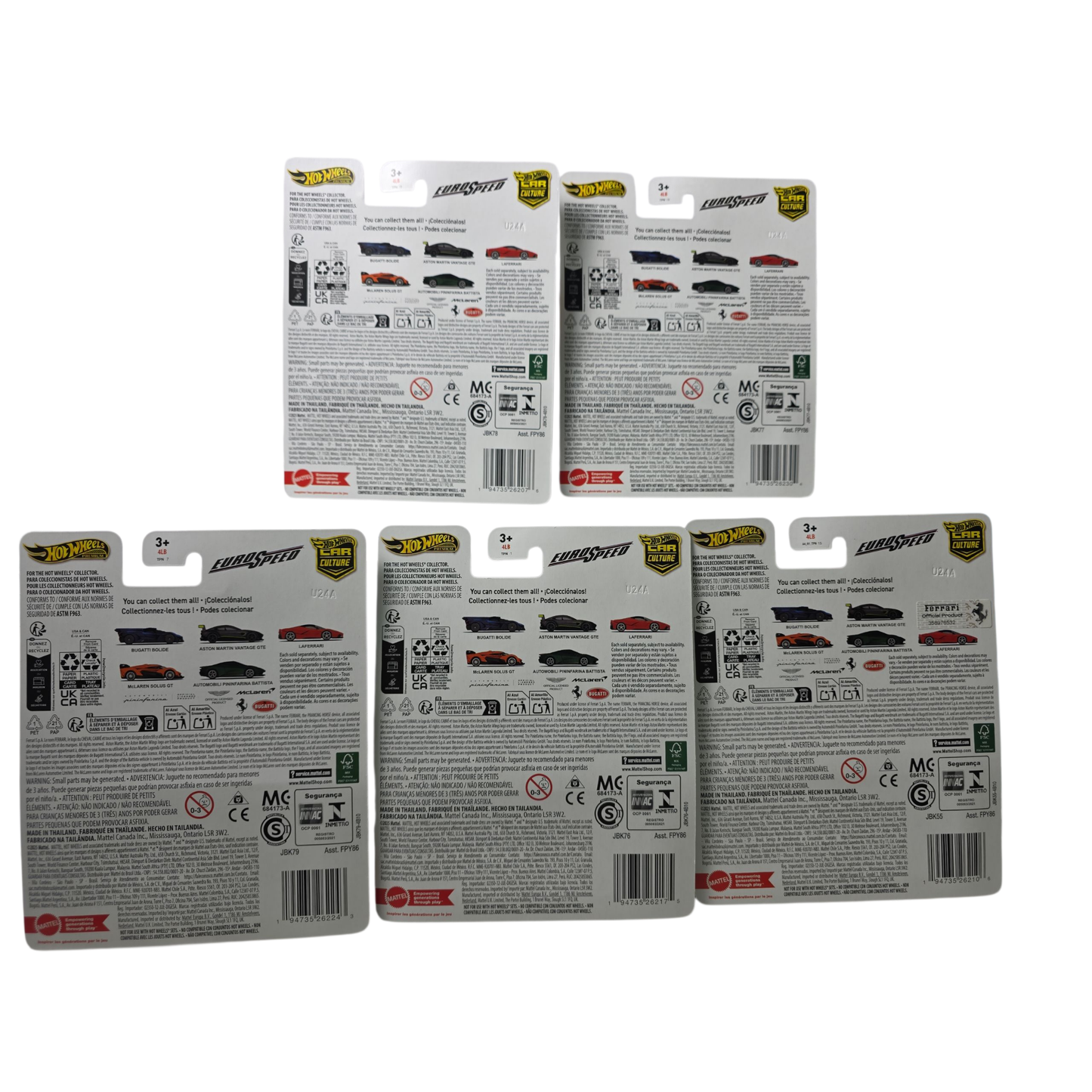 ๐๏ธ Hot Wheels Premium Car Culture 2025 "Euro Speed" Set (L Case - Set of 5)