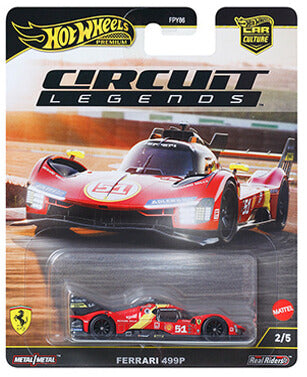 Hot Wheels 1:64 Car Culture 2025 K Case – HW Circuit Legends assortment. "5 cars".