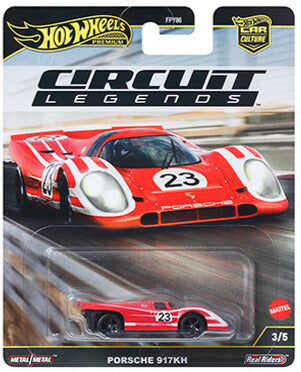 Hot Wheels 1:64 Car Culture 2025 K Case – HW Circuit Legends assortment. "5 cars".