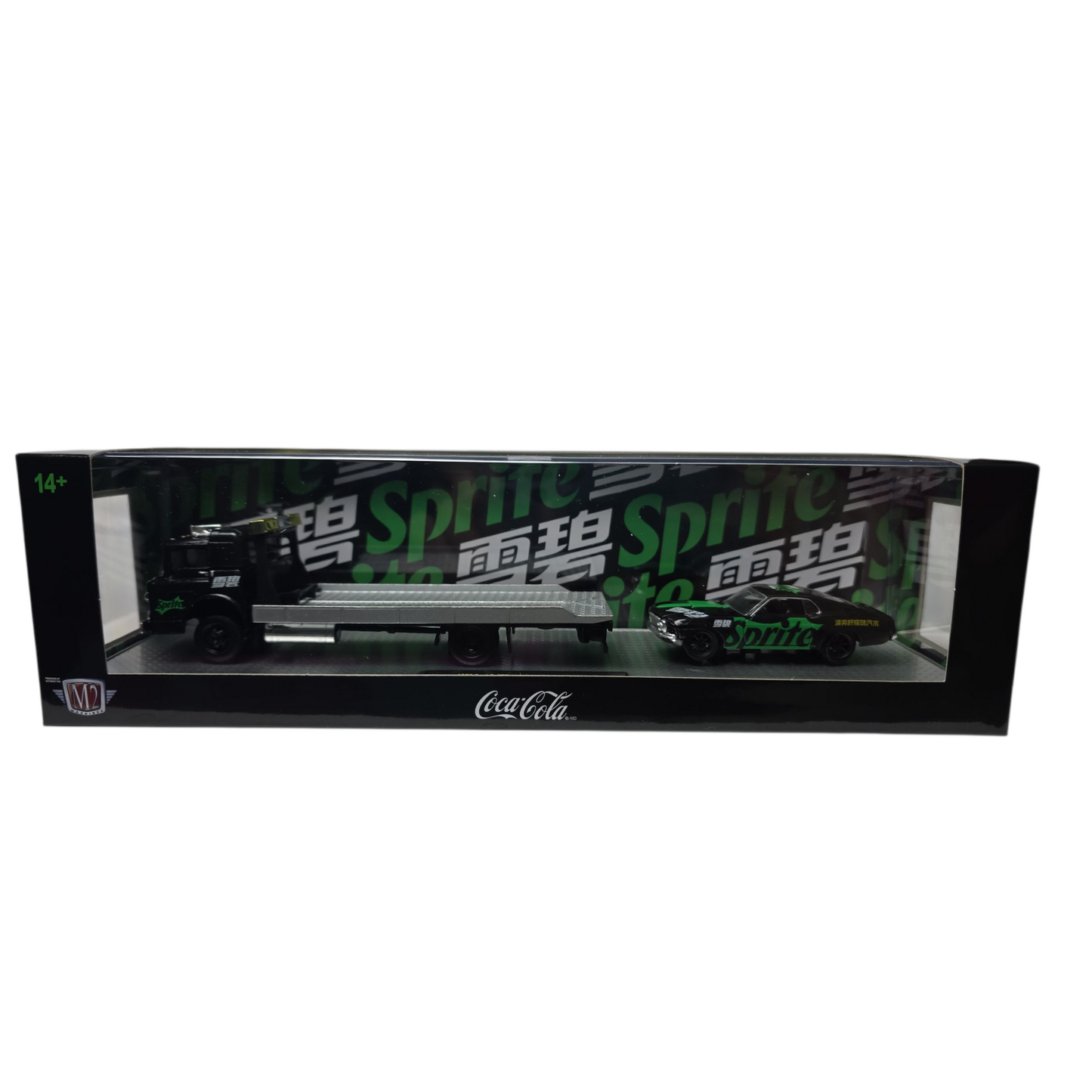 M2 Machines 1:64 Auto-Haulers Coca-Cola TW40: 1970 Ford C-950 & Mustang - Sprite Edition
