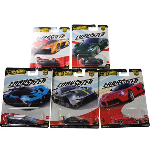 🏎️ Hot Wheels Premium Car Culture 2025 "Euro Speed" Set (L Case - Set of 5)