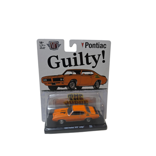 🚨 Guilty! M2 Machines 1:64 Auto-Drivers 1969 Pontiac GTO "The Judge"