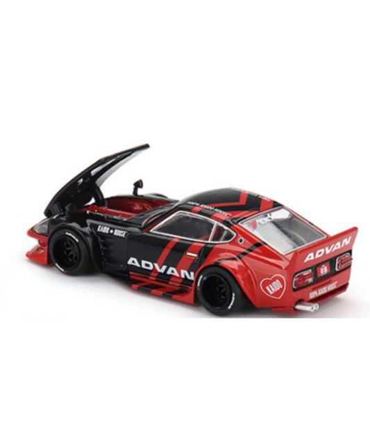 Kaido House x Mini GT 1:64 Nissan Fairlady Z Kaido GT ADVAN – Black